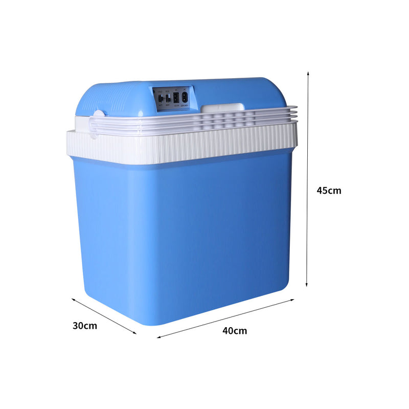24L Cool Ice Insulated Box Cooler Cooling Heating Portabl Storage Camping Fridge