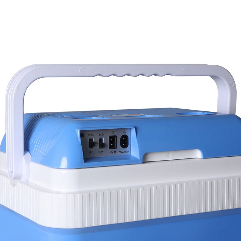 24L Cool Ice Insulated Box Cooler Cooling Heating Portabl Storage Camping Fridge