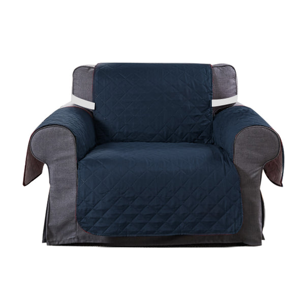 1 Seater Sofa Covers Quilted Couch Lounge Protectors Slipcovers RealTeal