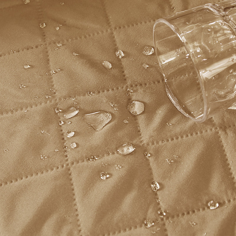 Sofa Cover Couch Lounge Protector Quilted Slipcovers Waterproof Ginger 173cm x 200cm