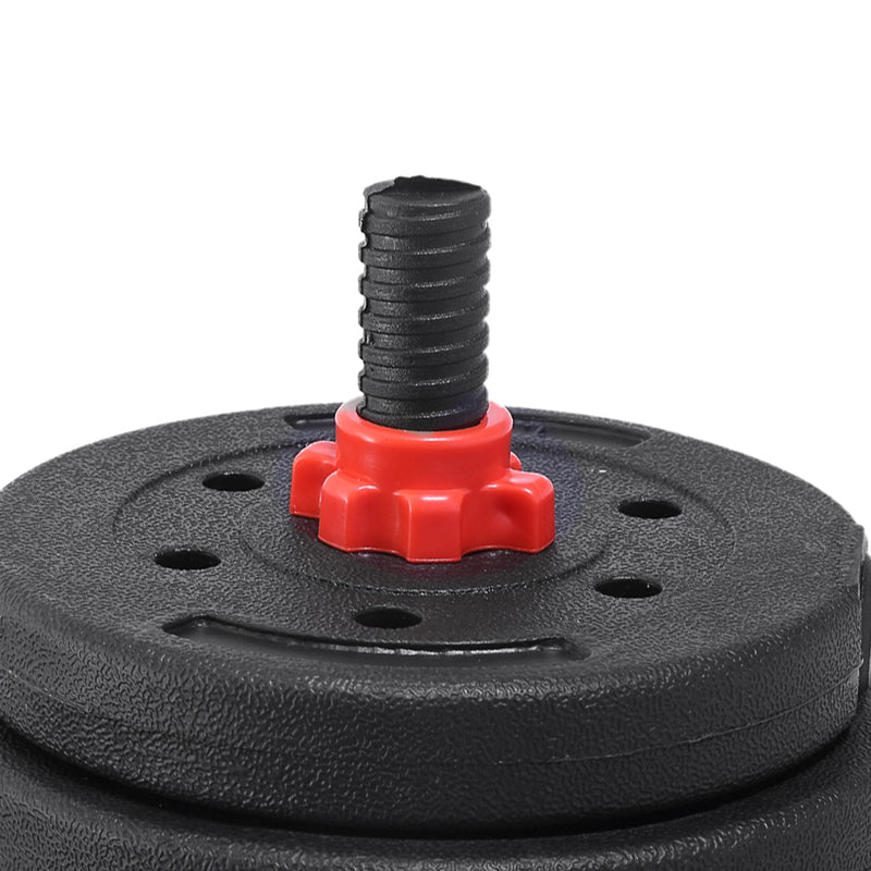 Dumbbells Barbell Weight Set 20KG Adjustable Rubber Home GYM Exercise Fitness