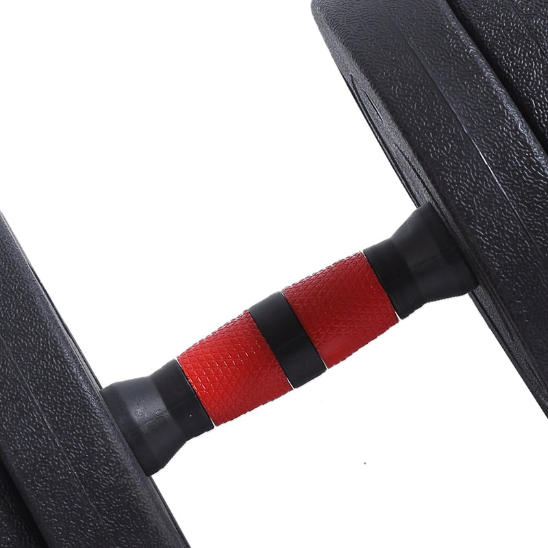 Dumbbells Barbell Weight Set 20KG Adjustable Rubber Home GYM Exercise Fitness