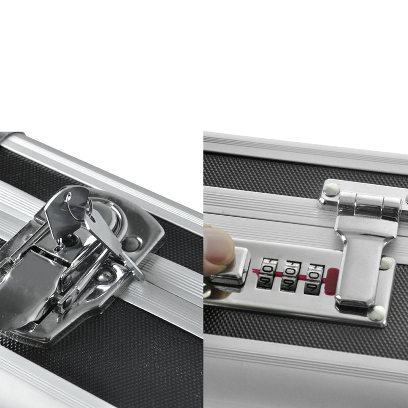 Portable Hard Aluminium Double Hunting Gun Cases Safe Bag Rifle Shot Carry Boxes