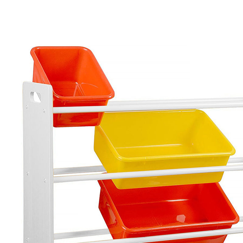 Levede 12Bins Kids Toy Box Bookshelf Organiser Display Shelf Storage Rack Drawer
