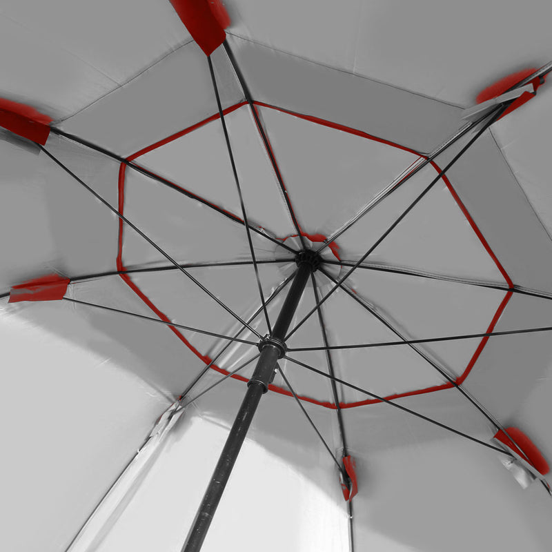 Umbrella Beach Outdoor Umbrellas Sun Shade Weather Patio Garden Shelter 2M Red