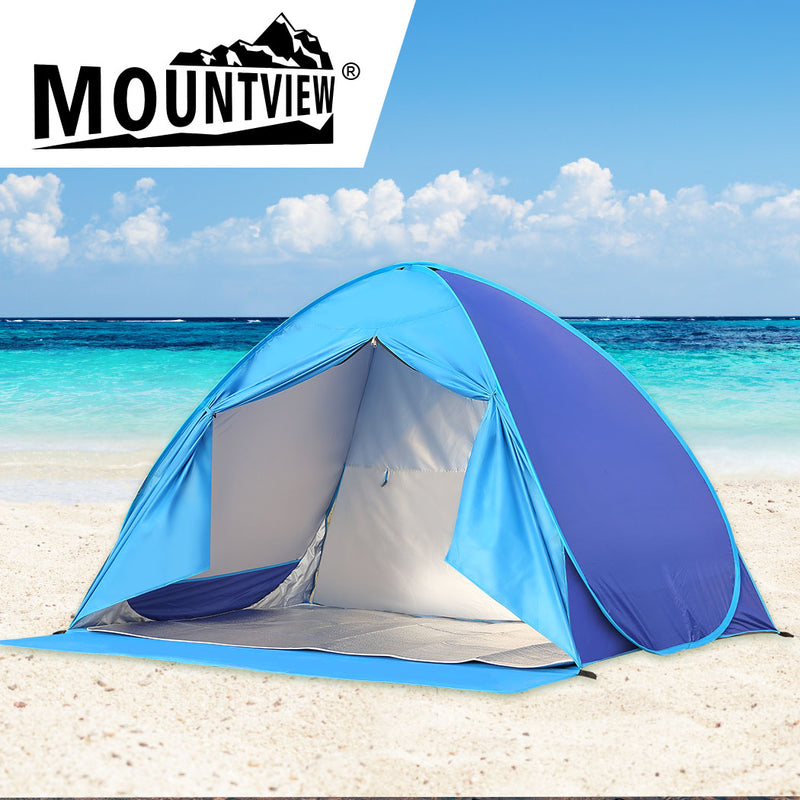 Mountview Pop Up Camping Tent Beach Tents 2-3 Person Hiking Portable Shelter