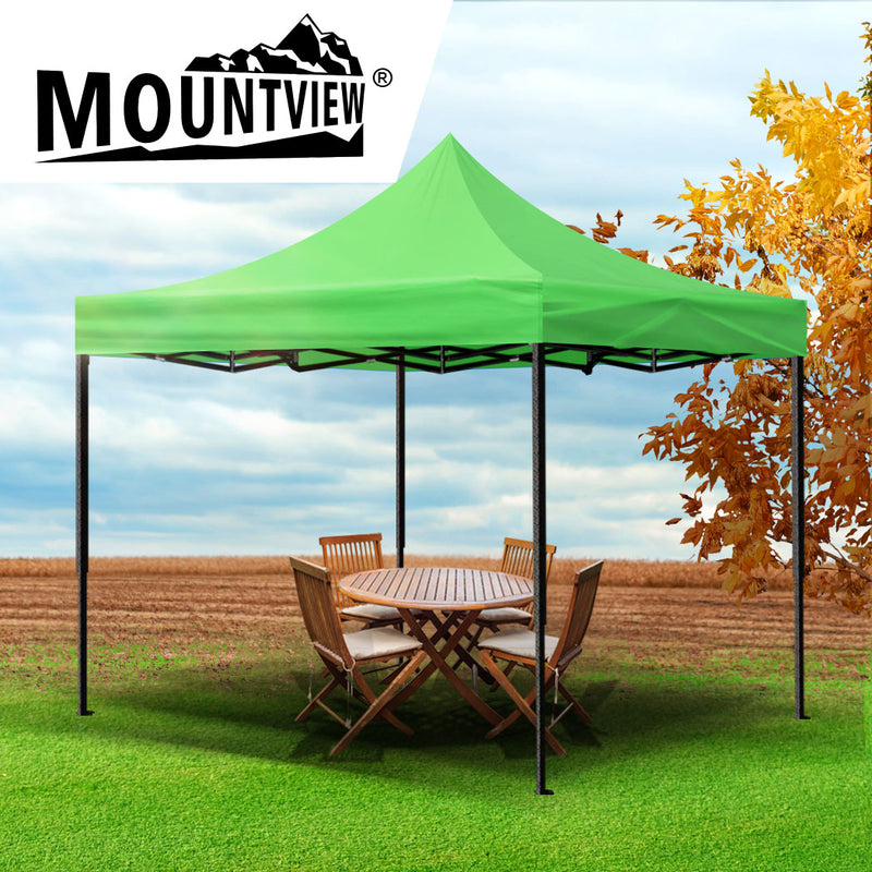 Mountview Gazebo Tent 3x3 Outdoor Marquee Gazebos Camping Canopy Wedding Green
