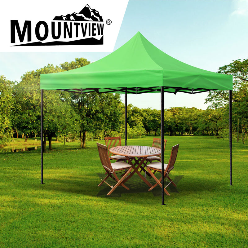 Mountview Gazebo Tent 3x3 Outdoor Marquee Gazebos Camping Canopy Wedding Green
