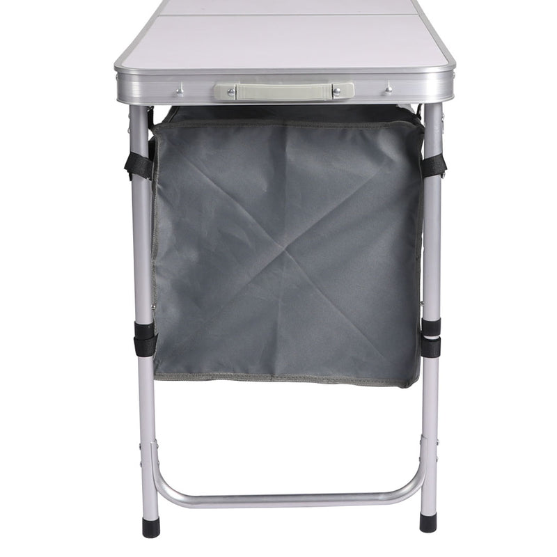 Levede Folding Camping Table Aluminium Portable Picnic Outdoor Storage Organizer