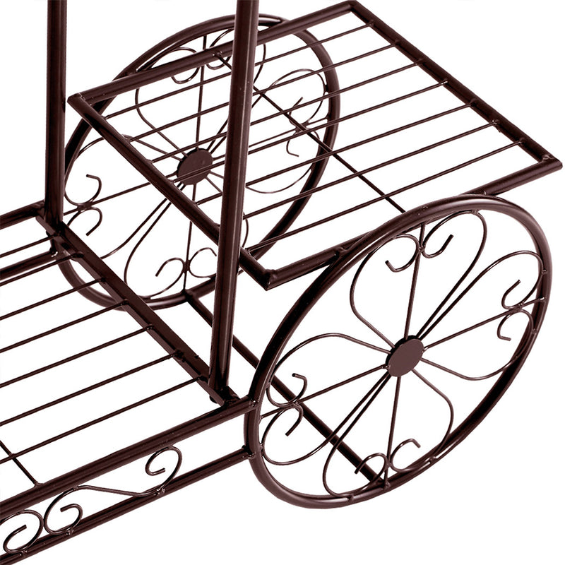 Levede Plant Stand Outdoor Indoor Metal Flower Pots Rack Corner Planter Shelf