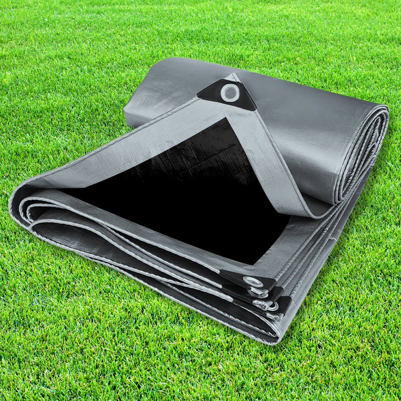 2.1x6.1M Heavy Duty Poly Tarps 200gsm PE Tarpaulin Camping Cover UV Rot Proof