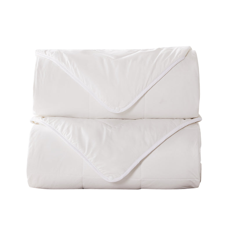 DreamZ 100% Wool Quilt 2-Piece 400/600GSM Doona Duvet Winter Summer King Single