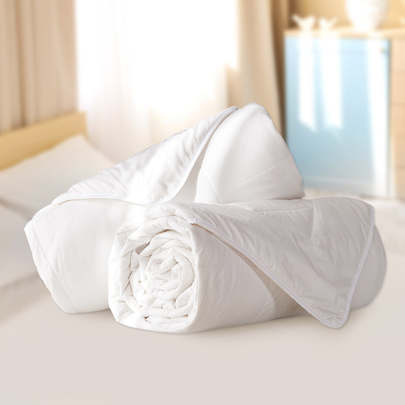 DreamZ 100% Wool Quilt 2-Piece 400/600GSM Doona Duvet Winter Summer King Single