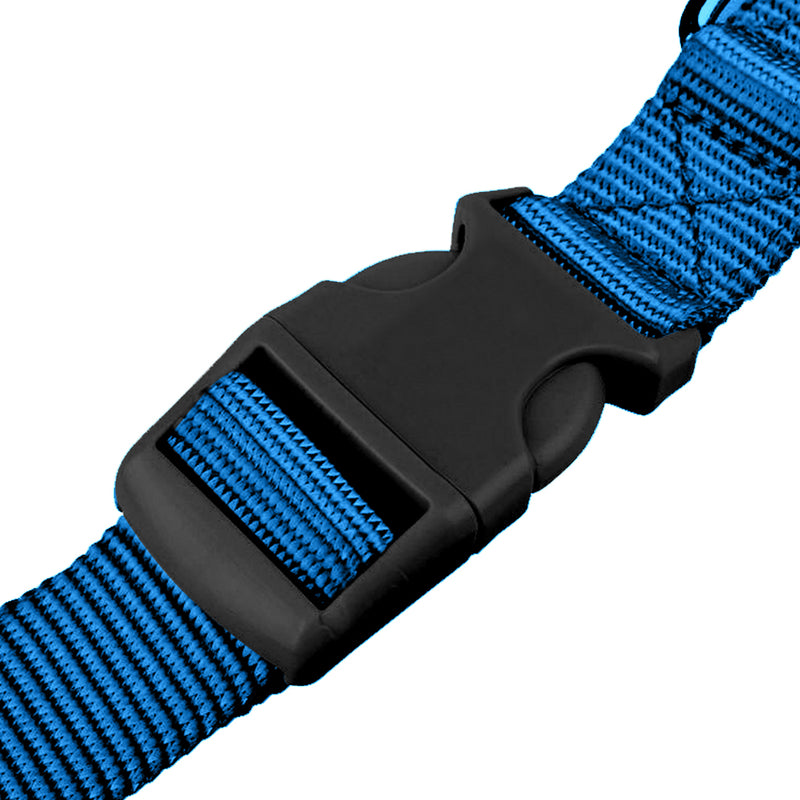 Adjustable Dog Hands Free Leash Waist Belt Buddy Jogging Walking Running Blue