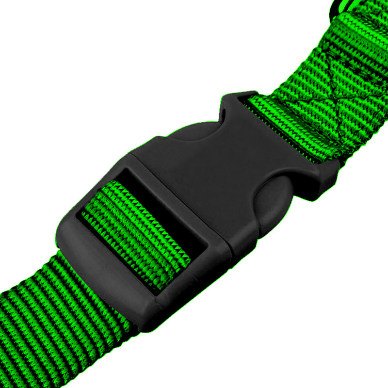 Adjustable Dog Hands Free Leash Waist Belt Buddy Jogging Walking Running Green