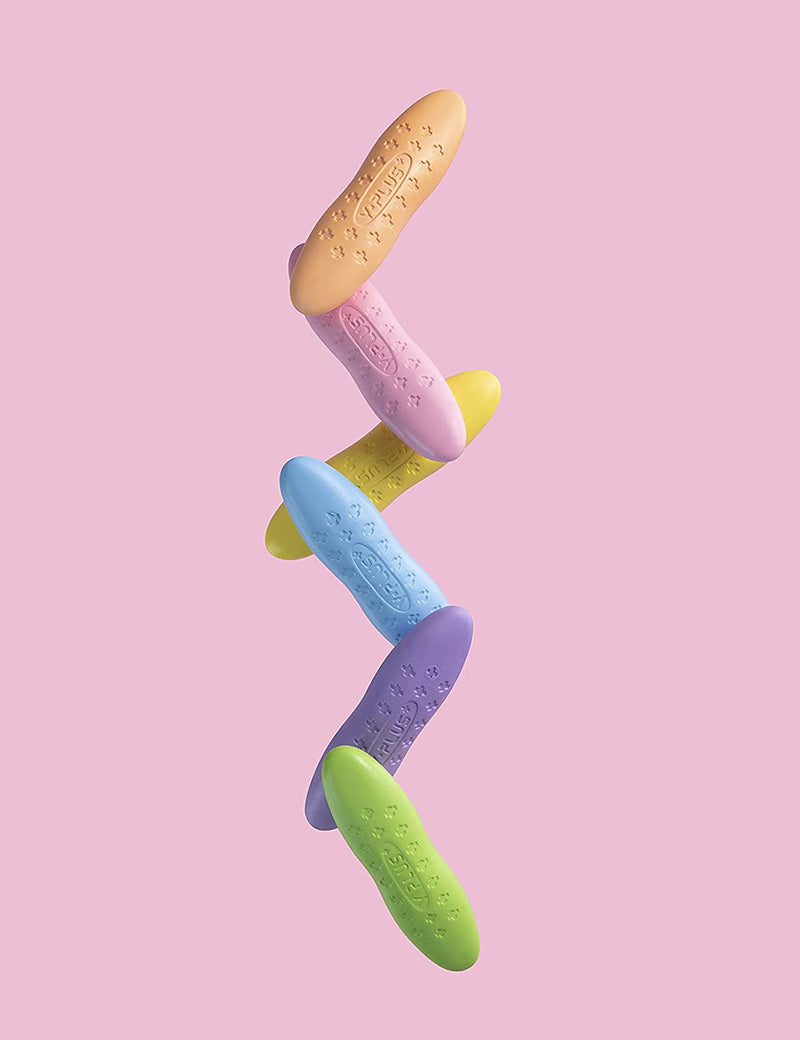 YPLUS Peanut Kids Washable Crayons, Non-Toxic 12 Pastel Colors
