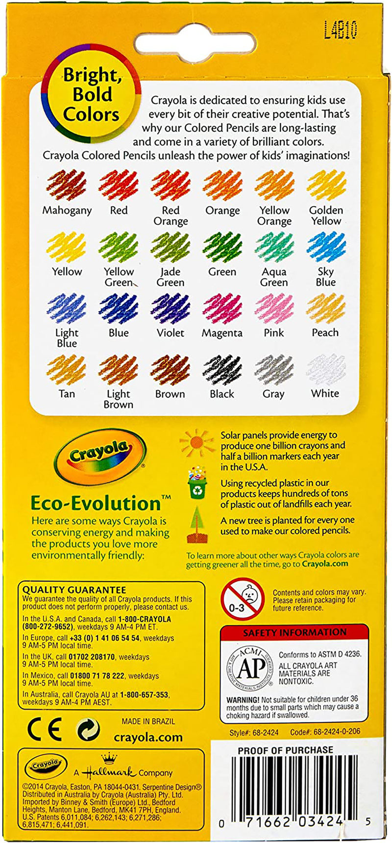 YPLUS Erasable Colored Pencils with Erasers 24pcs