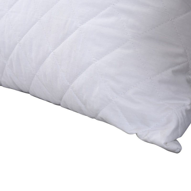 DreamZ Pillow Case Protector Pillowcase 100% Cotton Quilted Soft Cover Cases x2