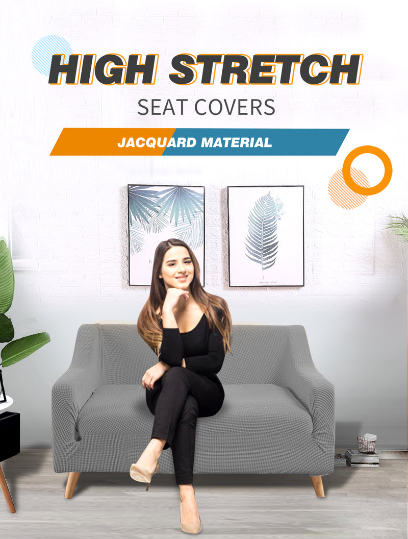 DreamZ Couch Stretch Sofa Lounge Cover Protector Slipcover 2 Seater Grey