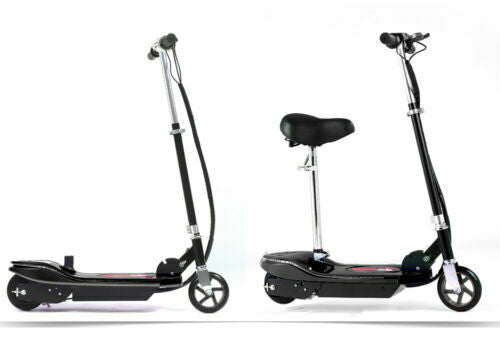 Monvelo Folding Electric Scooter LED Portable Commuter Adults Kids e-Bike Pink