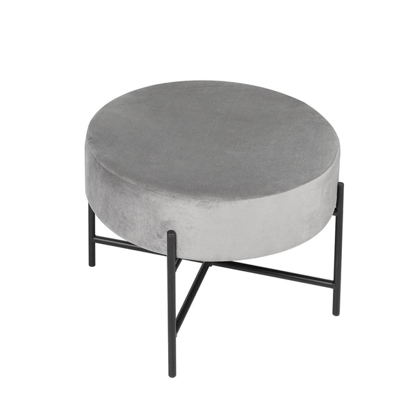 Levede Foot Stool Ottoman Footstool Velvet Accent Chair Round Dressing Vanity