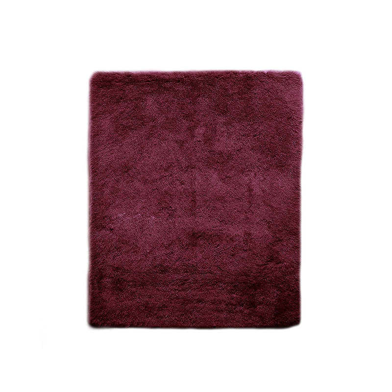 Designer Soft Shag Shaggy Floor Confetti Rug Carpet Home Decor 80x120cm Burgundy