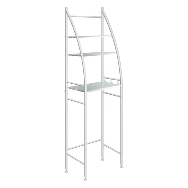 Duxta 3 Over Tiers Toilet Shelf Bathroom Rack Storage Stand Organiser Wash Machine Steel White