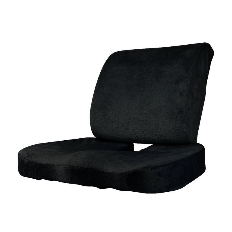 Seat Cushion Memory Foam Lumbar Back Support Orthoped Car Office Pain Relief