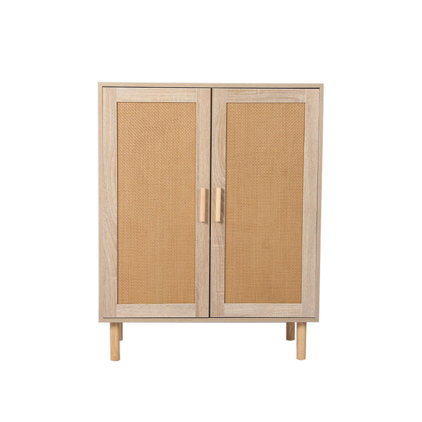 Levede Storage Cabinet Rattan Dresser Chest of Drawers Tallboy Wooden Cabinet