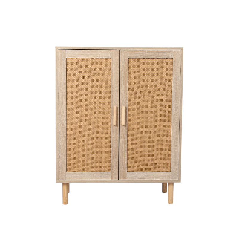Levede Storage Cabinet Rattan Dresser Chest of Drawers Tallboy Wooden Cabinet