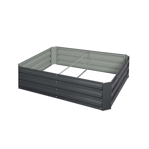 Lambu Garden Bed Planter Coated Steel Beds 120x90x30cm Rectangular Kits Veggies