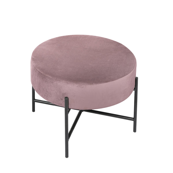 Levede Foot Stool Ottoman Footstool Velvet Accent Chair Round Dressing Vanity