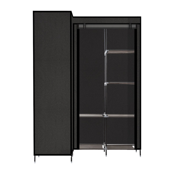 Levede Portable Clothes Closet Wardrobe Storage Cloth Organiser Unit Shelf Rack
