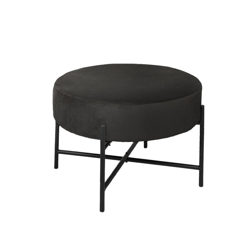 Levede Foot Stool Ottoman Footstool Velvet Accent Chair Round Dressing Vanity
