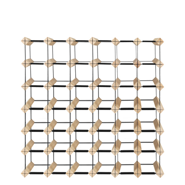Levede Timber Wine Storage Rack  Wooden Cellar Organiser 42 Bottle Display Stand