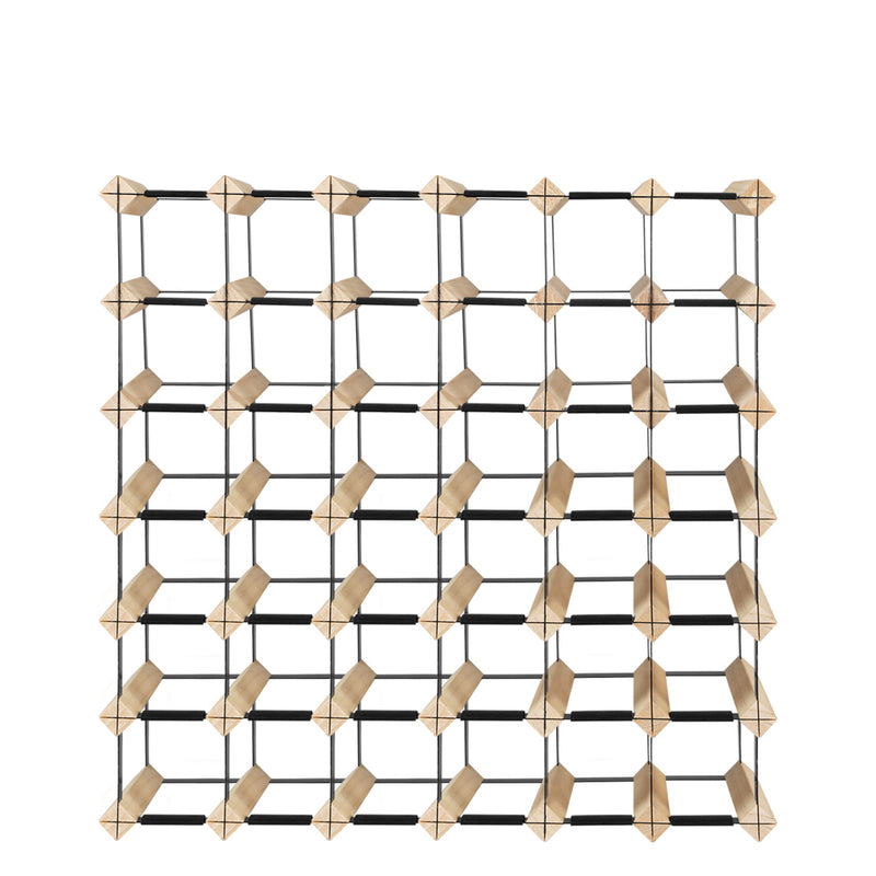 Levede Timber Wine Storage Rack  Wooden Cellar Organiser 42 Bottle Display Stand