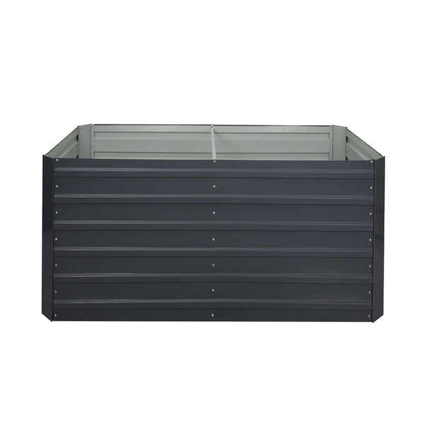 Lambu Garden Bed Planter Raised Coated Steel Beds 160x80x77cm Rectangular Plant