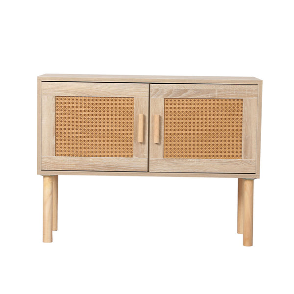 Levede Storage Cabinet Rattan Dresser Chest of Drawers Tallboy Wooden Cabinet