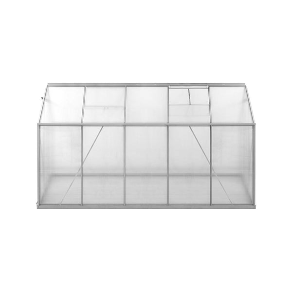 Lambu Greenhouse Aluminium Walk In Green House Garden Plant Shed PC 3.16x1.9x1.95