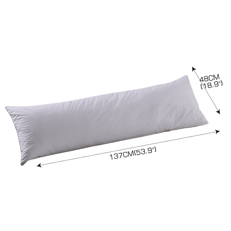 DreamZ Body Full Long Pillow Luxury Slip Cotton Maternity Pregnancy 150cm Grey