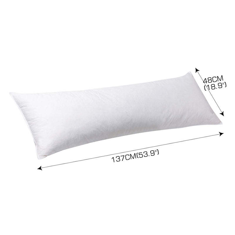 DreamZ Body Full Long Pillow Luxury Slip Cotton Maternity Pregnancy 137cm White