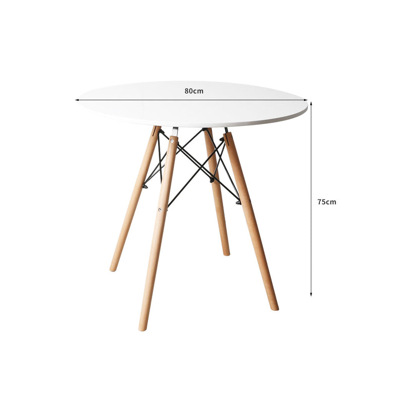 Office Dining Table Meeting Tables Round Desk Wooden Home Cafe Modern Desks 75cm