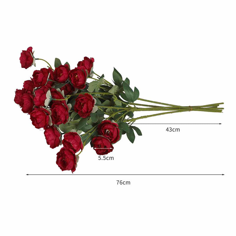 Lambu 6X Artificial Flower 7 Heads Flowers Garden Indoor Outdoor Fake Home Decor