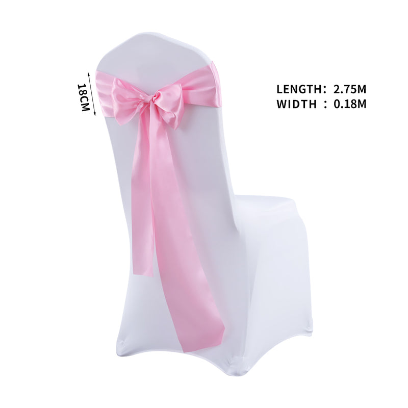 20x Satin Chair Sashes Cloth Cover Wedding Party Event Decoration Table Runner