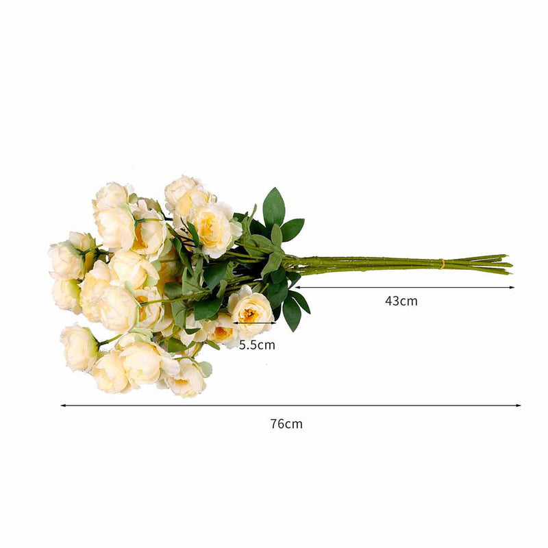 Lambu 6X Artificial Flower 7 Heads Flowers Garden Indoor Outdoor Fake Home Decor