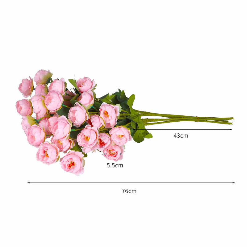 Lambu 6X Artificial Flower 7 Heads Flowers Garden Indoor Outdoor Fake Home Decor