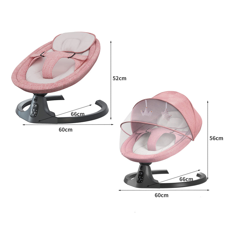 BoPeep Baby Swing Cradle Rocker Bed Electric Bouncer Seat Infant Remote Chair