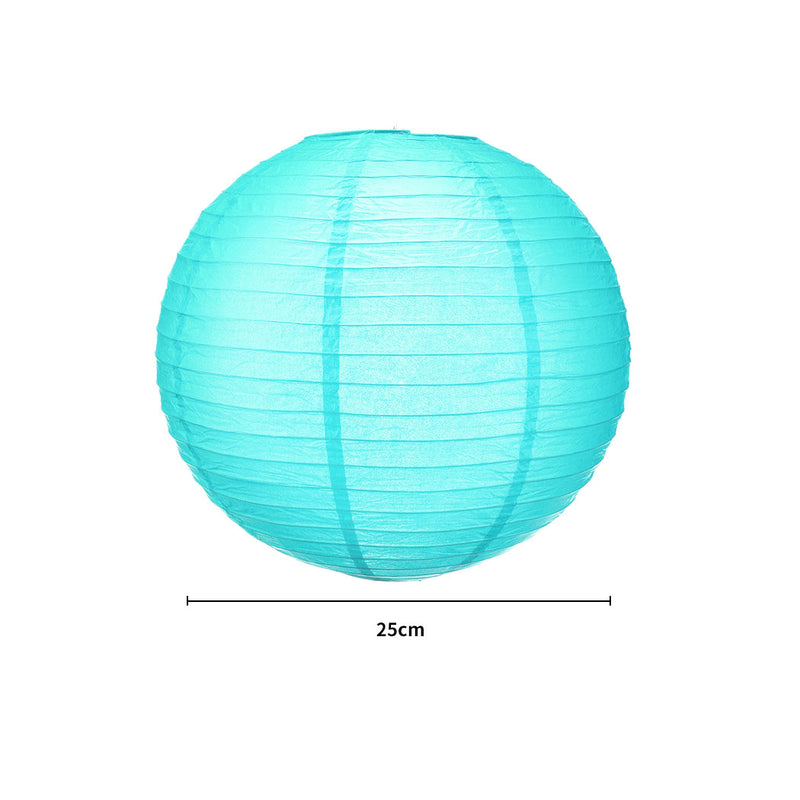 12" Paper Lanterns for Wedding Party Festival Decoration - Blue and White Colours