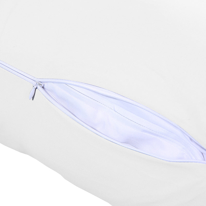 DreamZ Body Full Long Pillow Luxury Slip Cotton Maternity Pregnancy 137cm White