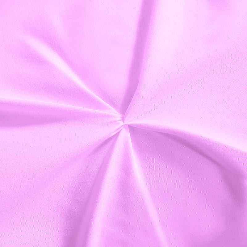 DreamZ Diamond Pintuck Duvet Cover Pillow Case Set in Full Size in Plum